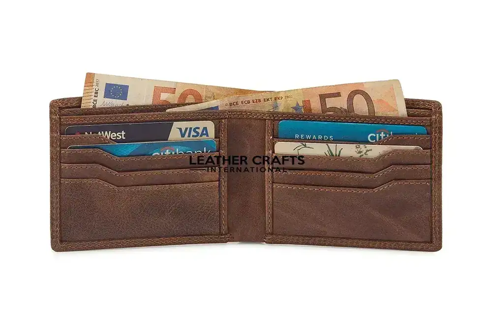 Classic Men’s Bifold Leather Wallet (model MW-01)