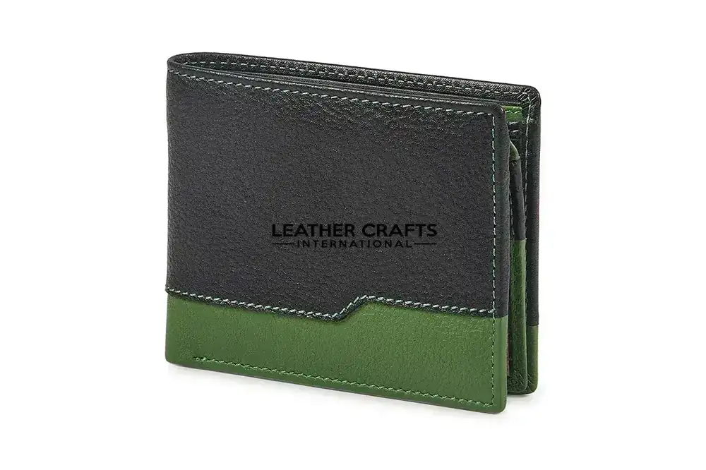 Slim Men’s Bifold Leather Wallet Model MW-03 image 2 (model MW-03)