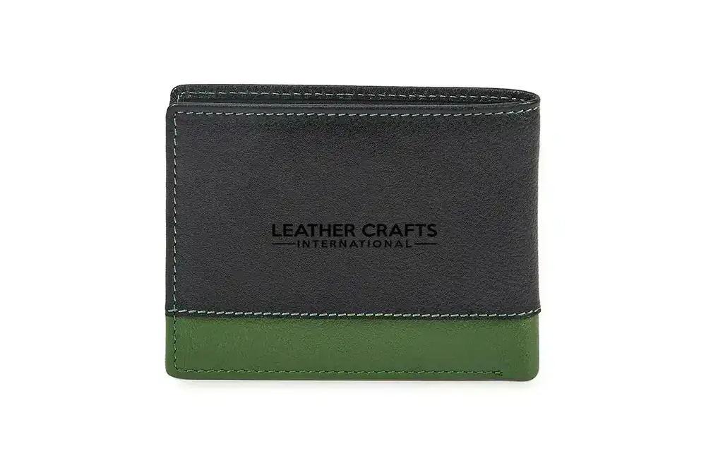 Slim Men’s Bifold Leather Wallet Model MW-03 image 3 (model MW-03)