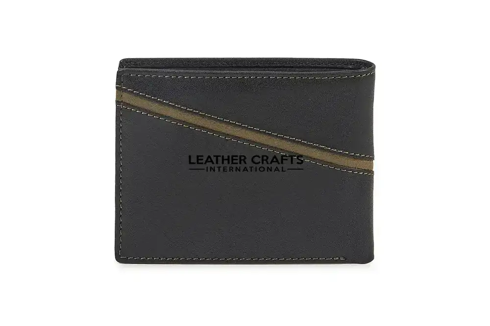 Classic Men’s Bifold Leather Wallet Model MW-04 image 2 (model MW-04)