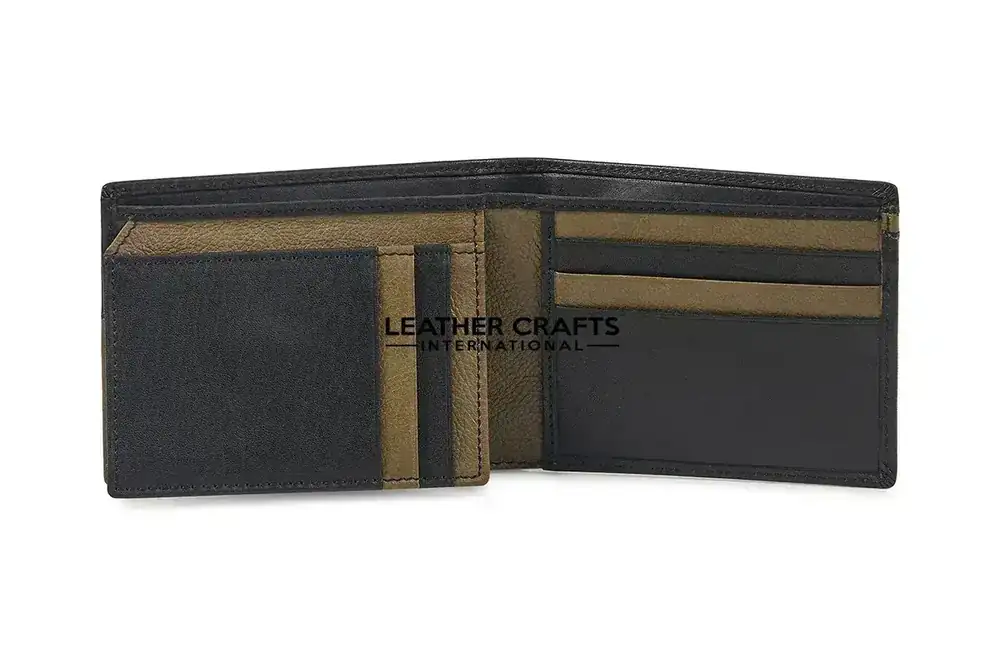 Classic Men’s Bifold Leather Wallet Model MW-04 image 3 (model MW-04)