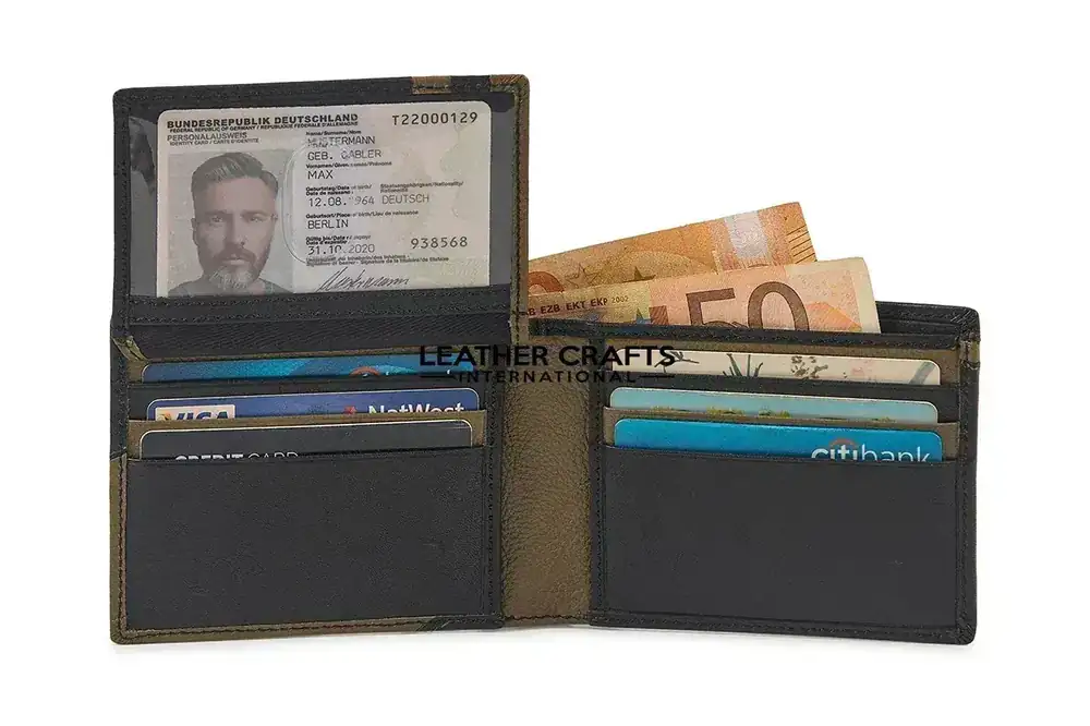 Classic Men’s Bifold Leather Wallet Model MW-04 image 4 (model MW-04)