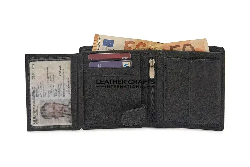 Classic Men’s Bifold Leather Wallet Model MW-05 image 2 (model MW-05)