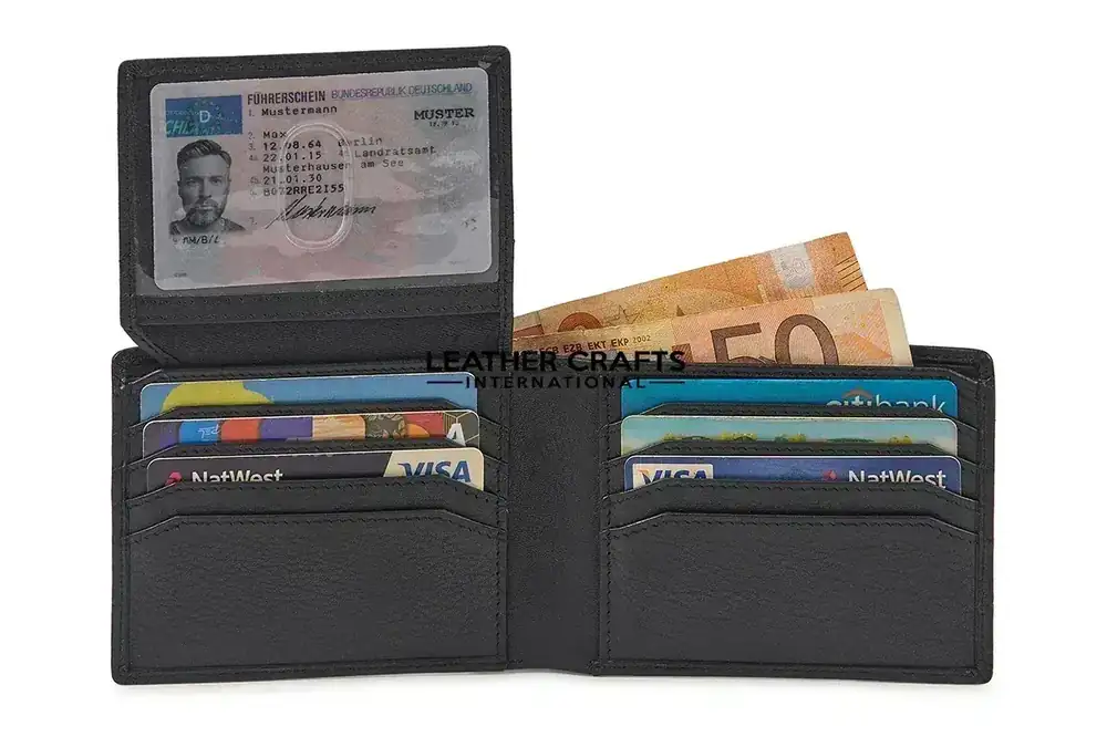 Classic Men’s Bifold Leather Wallet Model MW-06 image 2 (model MW-06)